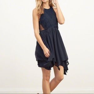 Abercrombie & Fitch Lace Panel Skater Dress